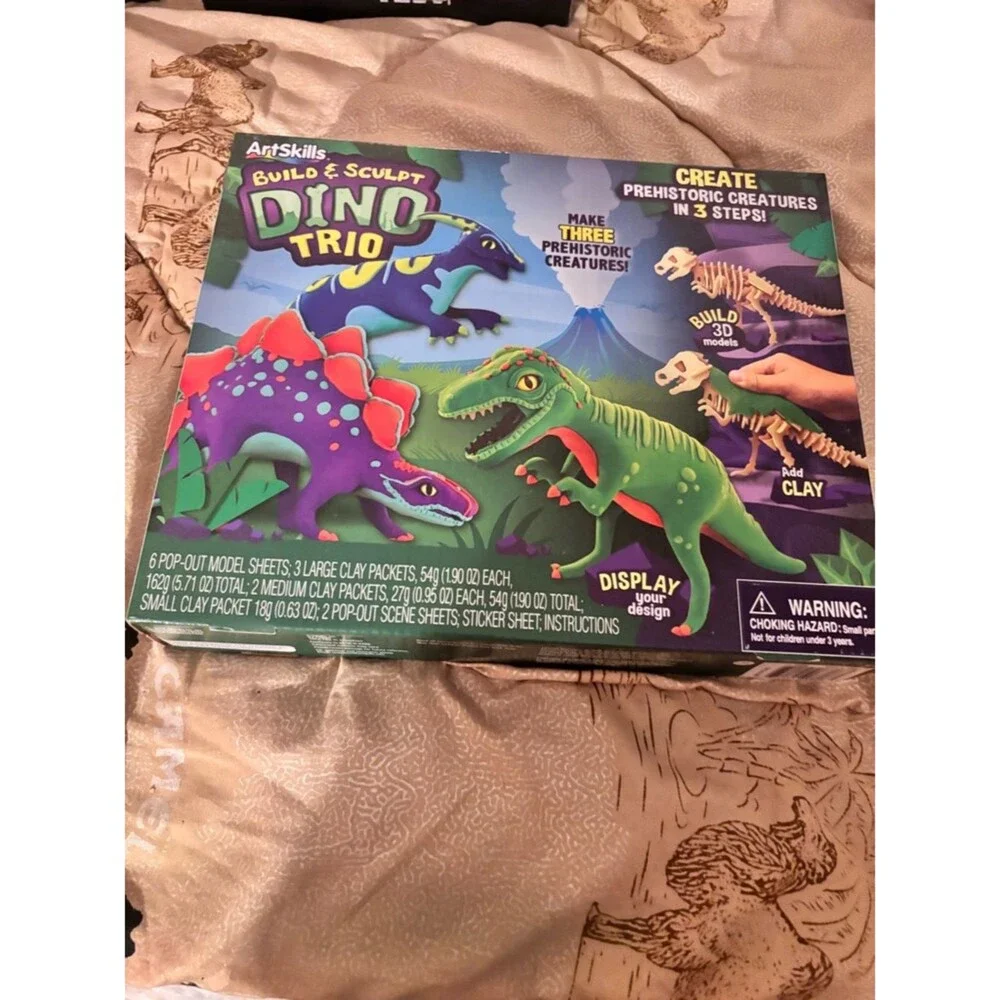 ArtSkills: Build and Sculpt Dino Trio - Sealed and Unopened - Ages 3+